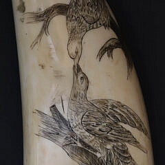 Scrimshaw Whale’s Tooth “Hope Father”, 19th Century