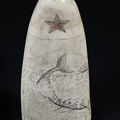 Scrimshaw Whale’s Tooth “Hope Father”, 19th Century
