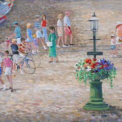 Rowenna Anderson Oil on Linen “Main Street, Nantucket”