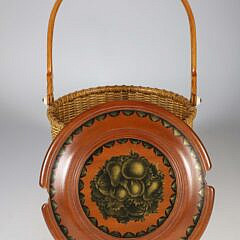 Harry Hilbert Round Covered Nantucket Basket, circa 1998