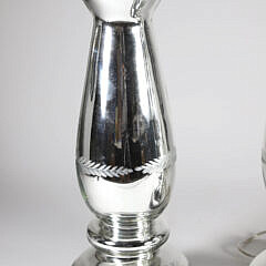 Pair of Vintage Mercury Glass Lamps