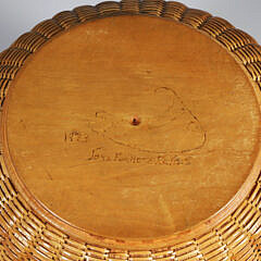 Jose Formoso Reyes Round Swing Handle Nantucket Basket, circa 1973