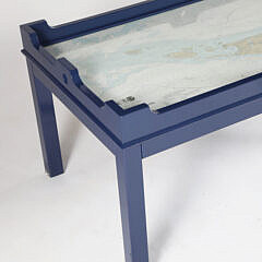 Contemporary Nantucket Chart Coffee Table