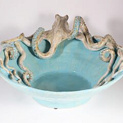 Shayne Greco Signed Octopus Ceramic Bowl