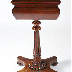 Regency Mahogany Floor Standing Tea Caddy, 19th Century