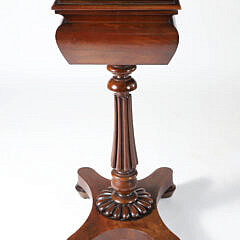 Regency Mahogany Floor Standing Tea Caddy, 19th Century