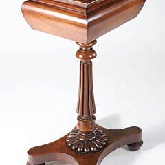 Regency Mahogany Floor Standing Tea Caddy, 19th Century
