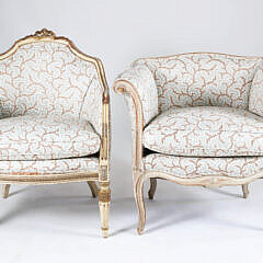 Two Small Upholstered Chairs