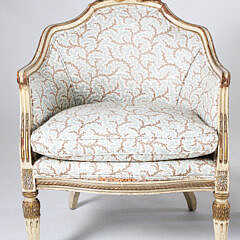Two French Upholsterd Chairs