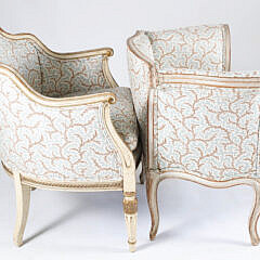 Two French Upholsterd Chairs