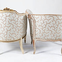 Two French Upholsterd Chairs