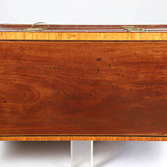 English Mahogany Inlaid Two Over Three Drawer Chest, 19th Century