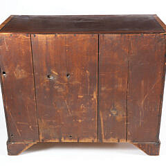 English Mahogany Inlaid Two Over Three Drawer Chest, 19th Century
