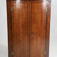 English Oak Hanging Corner Cabinet