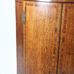 Antique English Oak Hanging Corner Cabinet, 19th Century