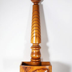 Carved Cherrywood Nantucket Greeting or Business Card Rack