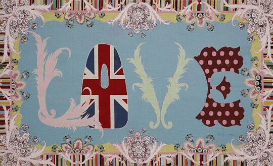 Paul Smith Textile Mural "Love"