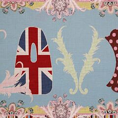 Paul Smith “Love Too” Mounted Petit Point and Needlepoint Textile Wall Hanging