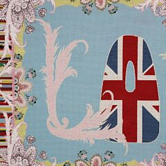 Paul Smith “Love Too” Mounted Petit Point and Needlepoint Textile Wall Hanging