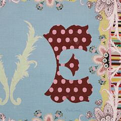 Paul Smith “Love Too” Mounted Petit Point and Needlepoint Textile Wall Hanging