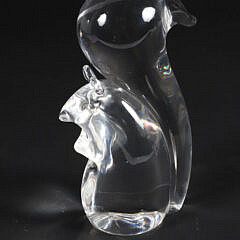 Signed Steuben Clear Crystal Squirrel