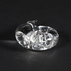 Signed Steuben Clear Crystal Snail Designed by George Thompson 1949