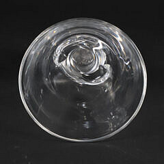 Signed Steuben Clear Crystal Vase with Spiral Base