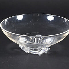 Signed Steuben Clear Crystal Bowl