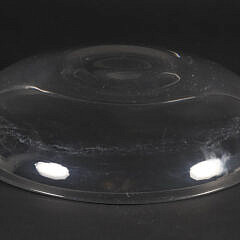 Signed Steuben Clear Crystal Shallow Fruit Bowl