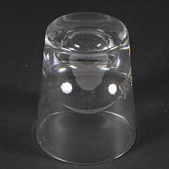 Set of Five Signed Steuben Crystal Old Fashion Glasses