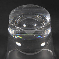 Set of Five Signed Steuben Crystal Old Fashion Glasses