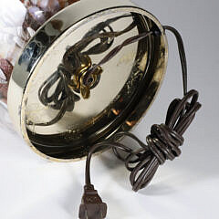 Decorative Clear Glass Lamp Filled with Tropical Shells
