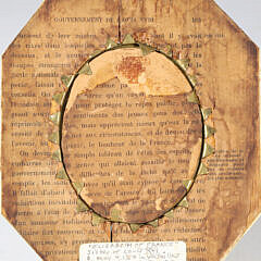 Miniature Portrait of Elizabeth of France in Antique Ivory and Tortoiseshell Frame, 19th Century