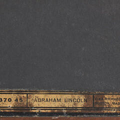 Pair of Miniature Reverse Paintings on Glass of Abraham and Mary Todd Lincoln, 19th Century