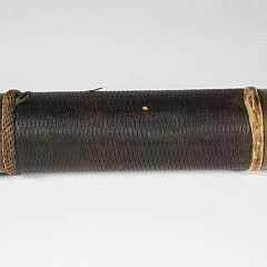 Brass and Leather Wrapped 4-Draw