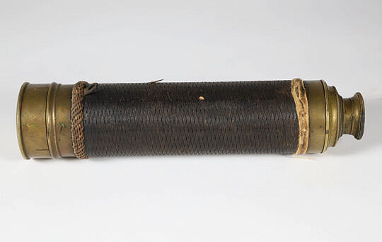 Brass and Leather Wrapped 4-Draw