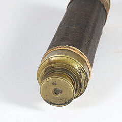 Brass and Leather Wrapped 4-Draw Spyglass