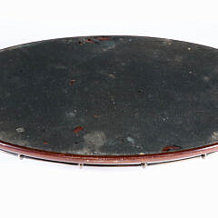 Mahogany Multi-Wood Inlaid Silver Plated Gallery Serving Tray