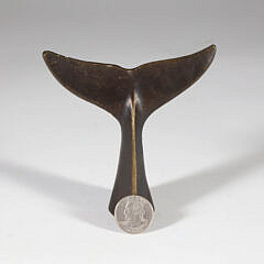 Vintage Bronze Whale