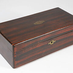Grain Painted Lift Top Box 19th Century