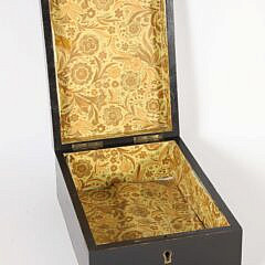 Maple and Burlwood Inlaid Lift Top Storage Box, 19th Century