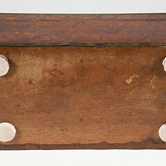 Burlwood and Brass Trimmed Lift Top Box