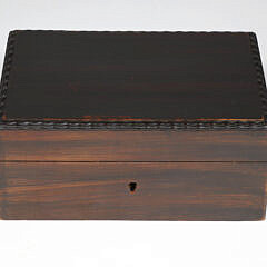 Grain Painted Lift Top Box 19th Century