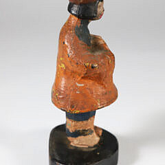 Antique Cast Iron and Painted “Oriental Girl” Doorstop