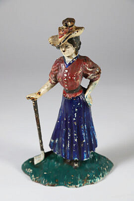 Cast Iron Lady Golfer Doorstop