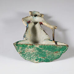 Painted Cast Iron Lady Golfer Doorstop