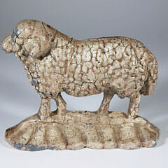 Cast Iron Painted Sheep Doorstop