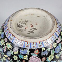 Diminutive Chinese Ceramic Fish Bowl Planter