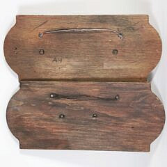 Pair of Contemporary Half Hull Models on Painted Planks