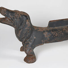 Vintage Cast Iron Dachshund Boot Scrape